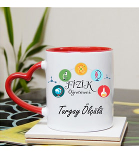 Fizik Öğretmeni Kupa Bardağı Kalpli