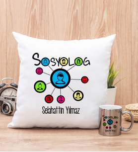 Sosyolog Yastık ve Silver Kupa Bardak