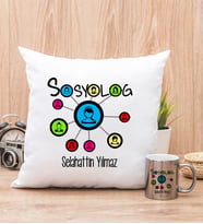 Sosyolog Yastık ve Silver Kupa Bardak