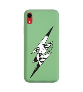 Iphone XR Flash Tasarımlı Yeşil Lansman Telefon Kılıfı