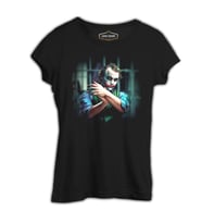 Joker Siyah Kadın Tshirt