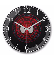 Spider Man Future Spidey Duvar Saati Bombeli Gercek Cam