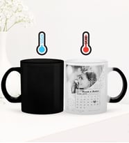 BK Gift Kişiye Özel Fotoğraflı Yıldönümü Sihirli Cam Kupa Bardak