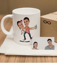 BK Gift Kişiye Özel Karikatür Beyaz Kupa Bardak  2