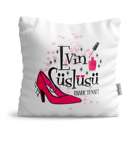 BK Gift Kişiye Özel Evin Süslüsü Dekoratif Yastık  1