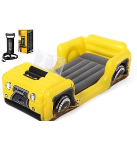 ŞİŞİRME POMPALI-Bestway 67714, 4X4 Jeep Temalı, Şişme Çocuk Yatağı