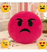 Sevimli Sinirli Emoji  35Cm (Kırmızı)