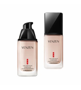Venzen Yüksek Kapatıcı Etkili Su Bazlı Pürüzsüzleştirici Likit Fondöten - 30ml - No:03