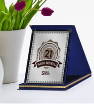 BK Gift Kişiye Özel Bedelli Askerlik Lacivert Plaket  3