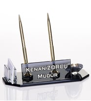 Arma Kristal Masa İsimliği Yeni İş Hediye Ofis Masaüstü İsimlik (Siyah)