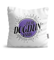 BK Gift Kişiye Özel İyi Ki Doğdun Tasarımlı Beyaz  Yastık  6