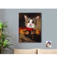 BK Gift Kişiye Özel Evcil Dost Rönesans Tasarımlı Kanvas Tablo 50x70cm-1