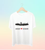Şehrinize Özel İsim Baskılı Siluet Tshirt