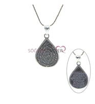 Söğütlü Silver Çift taraflı Kıtmir dua yazılı  kolye