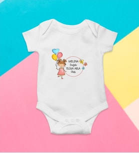 İstedğiniz Yazıyla Tasarım Kişiye Özel Bebek Body Zıbın Yeni Yıl