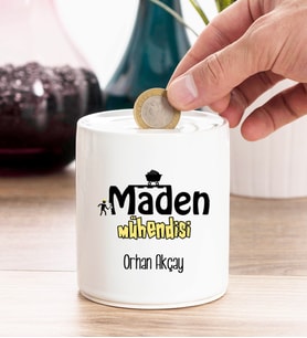 Maden Mühendisi Kişiye Özel Kumbara