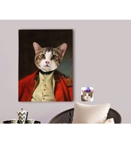 BK Gift Kişiye Özel Evcil Dost Rönesans Tasarımlı Kanvas Tablo 70x100cm-2