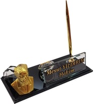 İsimlik - Masalık -  Buro Ofıs Hediye - Kalemlık M524GOLD ATA ALTIN Masa İsimliği