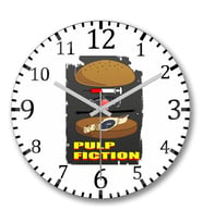 Pulp Fiction1 Duvar Saati Bombeli Gercek Cam