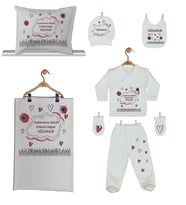 Pia Baby Gl 1951-06 İsme Özel Yastık Battaniye Zıbın Set