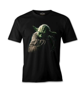 Star Wars - Yoda 3 Siyah Erkek Tshirt