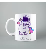 Astronot Unicorn Kupası Kişiye Özel