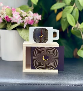 Astronomi Tarot Tasarımlı Kutulu Kupa