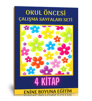 Okul Öncesi Çalışma Sayfaları Eğitim Seti (4 Kitap)