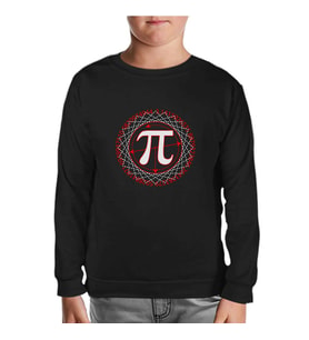 Matematik - Pi 9 Siyah Çocuk Sweatshirt