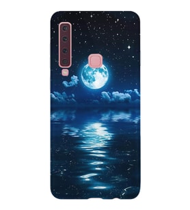 Kılıfland Samsung Galaxy A9 2018 Kılıf Silikon Resimli Kapak Night Moon Stok 1133