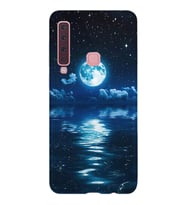 Kılıfland Samsung Galaxy A9 2018 Kılıf Silikon Resimli Kapak Night Moon Stok 1133