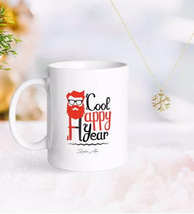 BK Gift Kişiye Özel Noel Baba Kupa ve Kar Tanesi Kolye-3 (Model 1)