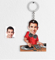 BK Gift Kişiye Özel Bay Dj Karikatür Anahtarlık  1