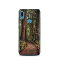 Orman Yol Tasarımlı Süper Şeffaf Silikon Telefon Kılıfı Huawei Y6 Prime (2019)