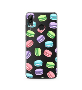 Macaron Tasarımlı Süper Şeffaf Silikon Telefon Kılıfı Huawei P Smart (2019)