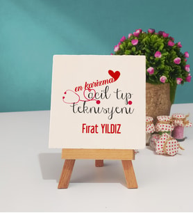 En Karizma Acil Tıp Teknisyeni Hediye Dekoratif Taş Baskı