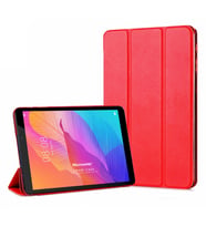 Microsonic Huawei MatePad T8 8'' Kılıf Slim Translucent Back Smart Cover Kırmızı