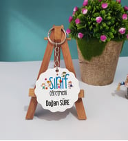 Sınıf Öğretmeni Ahşap Anahtarlık