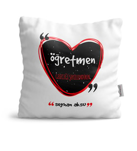 BK Gift Kişiye Özel Öğretmen Anlamı Dekoratif Yastık  4