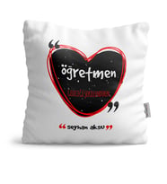 BK Gift Kişiye Özel Öğretmen Anlamı Dekoratif Yastık  4