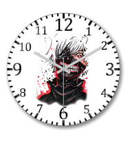 Masculina Anime Duvar Saati Bombeli Gercek Cam