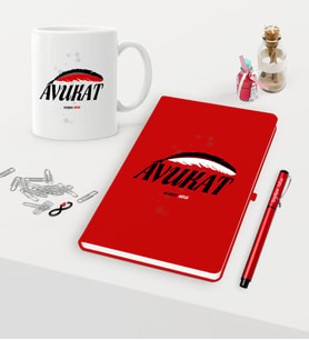 BK Gift Kişiye Özel Avukat Temalı Kırmızı Defter Kalem Kupa Seti - 7 (Model 1)