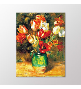 Arty Tablo Vazodaki Laleler Tablo (Karışık)