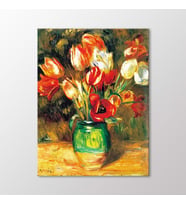 Arty Tablo Vazodaki Laleler Tablo (Karışık)
