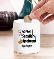 Görsel Sanatlar Öğretmeni Kişiye Özel Kumbara