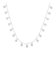 damlalı zirkon taşlı kolye SGTL4017