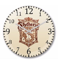 Slytherin Slytherin  Duvar Saati Bombeli Gercek Cam