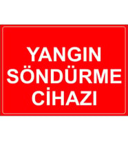 MIGNATIS - Yangın Sondurme Cihazi Levhası - Sac Malzeme 35x50cm