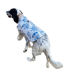Blue Nautica Su İtici Köpek Yağmurluğu ,Orta ve Büyük Irklar İçin (Mavi)
