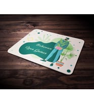 Kişiye Özel Bahçıvan Tasarımlı Mouse Pad (Renksiz)